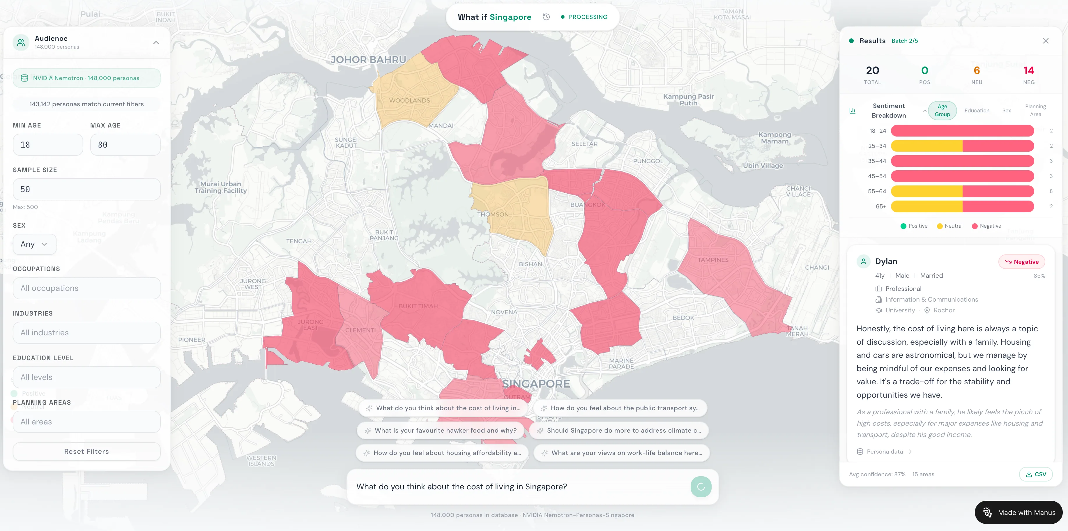 Data Visualization: Build an Interactive Synthetic Opinion Explorer